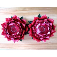 Nine-turn Lotus Flower 1 pair 九转莲花-Handmade Joss Paper