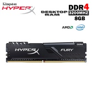 8GB 16GB DDR4 Ram 2133/2400/2666/3200MHz เดสก์ท็อปหน่วยความจำ PC4-17000/19200/21300/25600 1.2V 288พิน DIMM 8G 16G RAM DDR4หน่วยความจำ HyperX Fury ใหม่