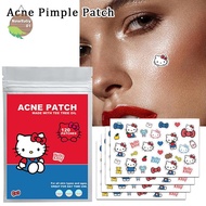 Nebaby 120Pcs Hello Kitty Cat Repair Acne Patch Facial Skin Care Fade Blemishes Pimple Marks Closed 