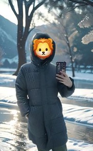 Dior黑色長款羽絨外套