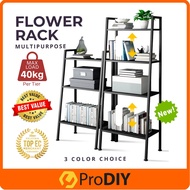 PRODIY 3 / 4 Tier Multipurpose Rack Display Deco Flower Rack Rak Besi Dapur Rack Shelf Kitchen Rack 