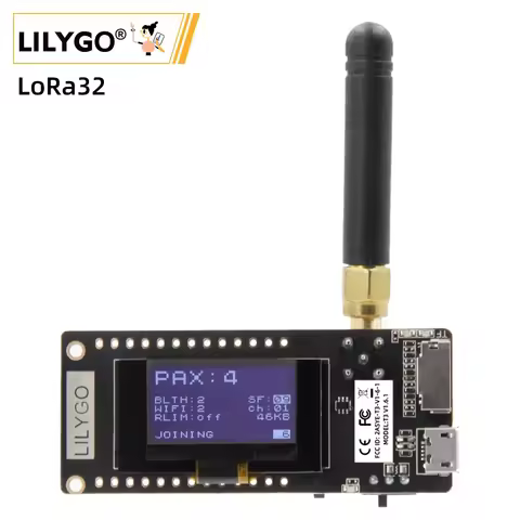 LILYGO® TTGO LoRa32 V2.1_1.6 Version 433/868/915Mhz ESP32 LoRa OLED 0.96 Inch SD Card Bluetooth WIFI