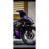 COVERSET Y16ZR Monster 46 Purple 🟣 Y16 new Design Monster / limited edition Y16ZR 46 / tampal sticke