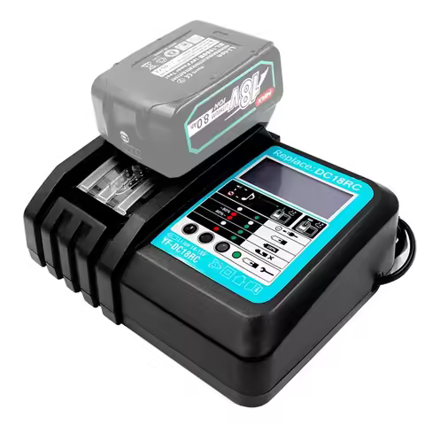 DC18RC Li-ion Battery Charger For Makita 14.4V 18V BL1830 Bl1430 DC18RF BL1815 BL1415 LXT400 BCl180W
