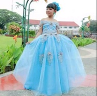 Dress Frozen Anak/Gaun Ultah Anak karakter Frozen