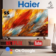 Haier QLED TV 55 Inch 4K Android TV UHD HDR Smart HQLED TV 55" Tv H55S75EUG 65" H65S75EUG 4K UHD HDR