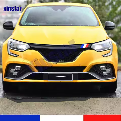 Car Front Grille French Flag Vinyl Sticker Decal For Renault Megane Mk4 RS 280 300 GT Sport Trophy