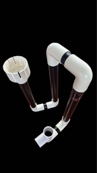 ท่อโอเวอร์โฟลว Overflow system Black&White editon ท่อระบบน้ำล้น ตู้ปลา บ่อปลา เซ็ตระบบครั้งเดียวง่าย