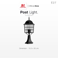 SL LIGHTING | Post Light โคมไฟหัวเสา E27 x 1 รุ่น SL-11-5024S/BK