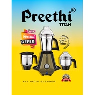 Preethi Titan Mixer Grinder for Kitchen | 3 Jars 1000W Mixie ( 2 YEARS WARRANTY )