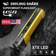 SmilingShark GZ5106 LED Torch Light 10000 Lumens Super Bright Type-C Rechargeable Zoomable Waterproo