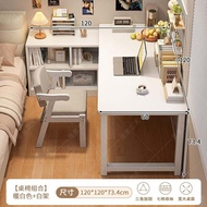 เคาน์เตอร์หน้าจอคอมพิวเตอร์แบบตั้งโต๊ะใช้ในบ้าน อุปกรณ์สำนักงาน L-Shaped Desk Corner Office Table In