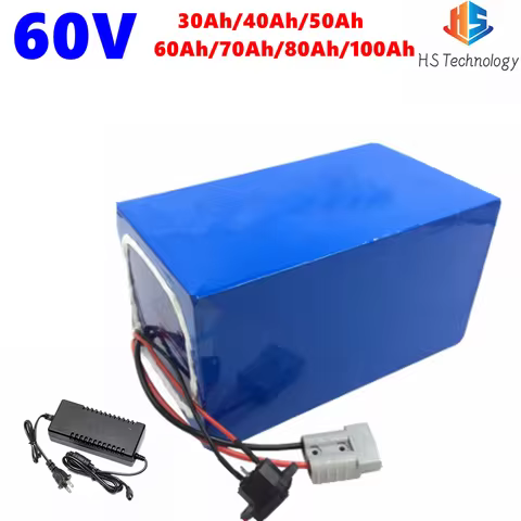 60v 80ah 40Ah 62.9V 100Ah li-ion battery BMS 17S 30Ah 62.9V 50Ah 60Ah lithium for 3000w scooter bicy