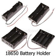 18650 Battery Holder 1 2 3 4 Slot Case Storage Box spring contact Casing Way Container With Wire 3.7v 7.4v Series Parall