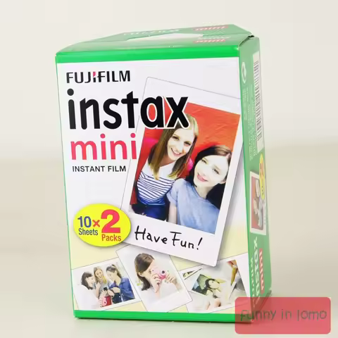 20pcs/box fujifilm instax mini 8 9 film 20 sheets for camera Instant mini 7s 25 50s 90 Photo Paper W