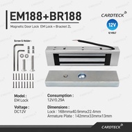 CARDTECK EM188 Electromagnetic Lock 300lbs Include LZ Bracket 12V EM Lock Access Control Budget