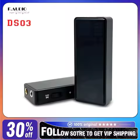 F. AUDIO DS03 Portable Decode The Earphone OLED Display Screen ES9603Q DAC ES9039Q2M Chip PCM768Khz 