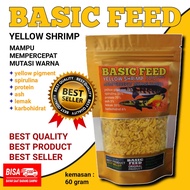 red yellow blue shrimps 60gr pakan ikan channa blue pulchra red sampit yellow sentarum | channa maru