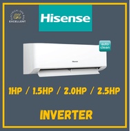 (SABAH ONLY) HISENSE INVERTER AIRCOND 1.0HP / 1.5HP / 2.0HP / 2.5HP