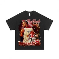 Dwyane Wade Basketball T Shirt For Men Women Pure Cotton Short Sleeve "The Flash" Style Legendary Gu