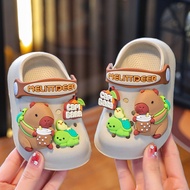 Summer Baby Cute Kapibara Sandal Kids Boy Indoor Slippers EVA Soft Bathroom Slipper Anti Slip Crocs 