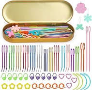 70PCS Yarn Needles Set, Darning Needles Kit, Big Eye Blunt Needles Kit with Bent Tapestry Needle Kni