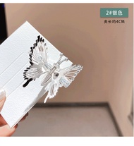 JEPIT RAMBUT MOTIF KUPU-KUPU GOLD SILVER JEPIT KLIP RAMBUT SAYAP KUPU-KUPU BERGERAK PIN RAMBUT WANIT