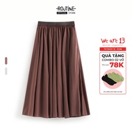 Women's Aline Form Leather Back Skirt - Routine 10S26SKIW005