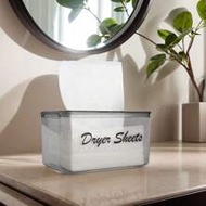 Dryer Sheet Holder, Dryer Sheet Container With Label, Tissue Box, Acrylic Storage Box Dryer Sheet Di