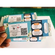 Raffle ticket customized stub