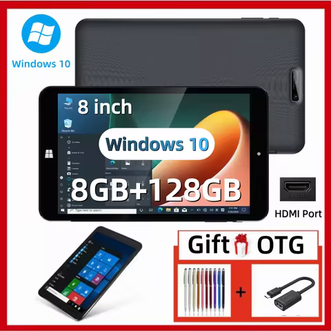 Tablet PC 8 INCH 4GDDR RAM 64GROM 64Bits Windows 10 WIFI Quad Core X5-Z8300 1.44GHz 1280x 800 Pixel