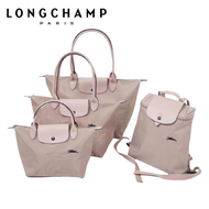 [💕 LONGCHAMP seller 🔥] Light pink Original longchamp 70th anniversary limited edition women's bags Shopping Bag Tote bag One shoulder bag backpack  Long Champ bag