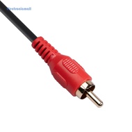 2 RCA to 1/4 6.35mm Stereo Y Splitter Cable Male to Male 1.5m/4.9ft
