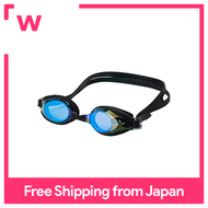 FINA Approval] arena Swimming goggles for junior [Trenty] Blue × Black × Smoke × Black Free Size Mirror Lens Anti-glare (Linon function) AGL-4300MJ