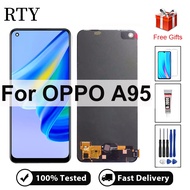 ที่มีคุณภาพสูง100% ทดสอบจอแอลซีดีสำหรับ OPPO A95 4กรัม CHP2365 CPH2365จอแสดงผลหน้าจอสัมผัสสำหรับ OPP