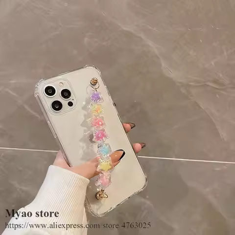 Love heart Bracelet Phone Case For ASUS Zenfone 9 10 8 7 6 6Z 11 12 Ultra Rog Phone 8 9 Pro Glitter 