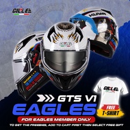 Gille Helmet 135 GTS V1 EAGLES Motorcycle Helmets Full Face Dual Visor Free Iridium Lens