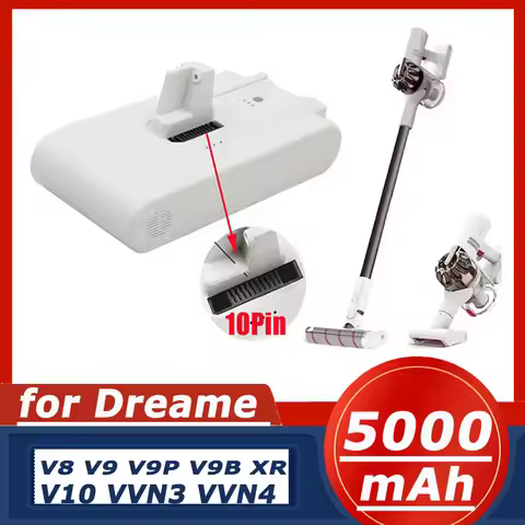 Lithium Battery for Dreame V8 V9 V9P V9B V10 V10pro XR VVN4 VVN3 VVN5 Handheld Cordless Vacuum Clean
