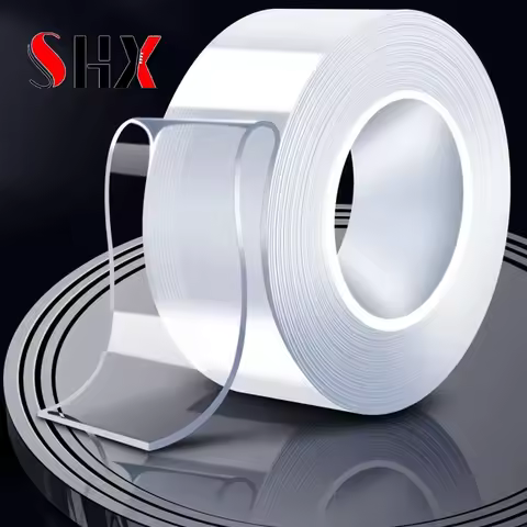 Nano tape 1M/2M/3/5M Nano Tape Double Sided Tape Transparent NoTrace Reusable Waterproof Adhesive Ta
