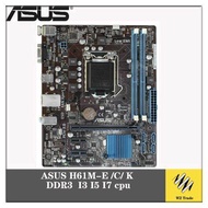 เมนบอร์ด H61M-E ASUS C K LGA 1155เมนบอร์ด DDR3รองรับเมนบอร์ด I3 I5 I7เดสก์ท็อป H61ซีพียู