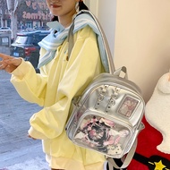 Clear Ita Bag for Women｜Large Capacity PU Backpack｜New College Student Backpack｜Anime Ita Bag