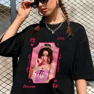 GIDLE Tshirt Kpop MIYEON Minnie SHUHUA Soyeon YUQI Printed Tshirt Trend Y2k (G) IDLE Womens Short sl