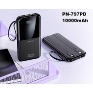 Pineng PN-797PD 22.5W Fast Charge Powerbank Built in Cables Type-C & Fruit (10000mAh) PN797