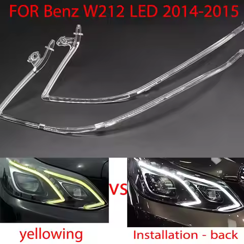 For Mercedes-Benz E-Class W212 2014-2015 E200L E260L E300L DRL Car Headlight Light Guide Plate Dayti