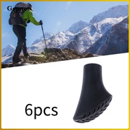 Gepnoo Pack of 6 Replacement Tips for Hiking Poles, Protective Pads for Hiking Poles, Hiking Accesso