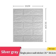 3d Three-dimensional Wall Sticker 35x38.5cm Small Size Wallpaper XPE Waterproof Foam Brick Wallpaper
