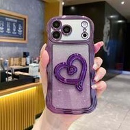 Wavy Pattern Phone Case Compatible With IPhone 17 Pro Max, Electroplated Shockproof Luxury Protectiv