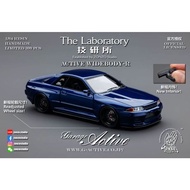 The Laboratory 1/64 Garage Active Widebody R32, Midnight Blue Established by Zonzo Studio (Limited 5