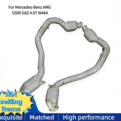 High-flow Exhaust SS304 Downpipe for Mercedes-Benz AMG G500 G63 4.0T W464 with OPF Interface Exhaust