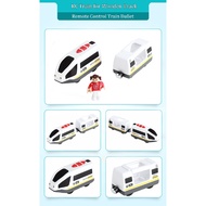 Kids Electric Train Toys Set Train Diecast Slot Toy fit for Major Brands Wooden Railway Wooden Train